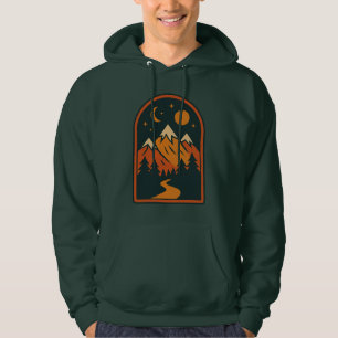Himmelskarten Pullover mit Kapuze für Herren