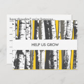 Himmelskartenbäume Postkarte (Vorne/Hinten)