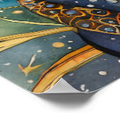 Himmelskatze Srt Kosmischer Katzenmagen Poster (Ecke)