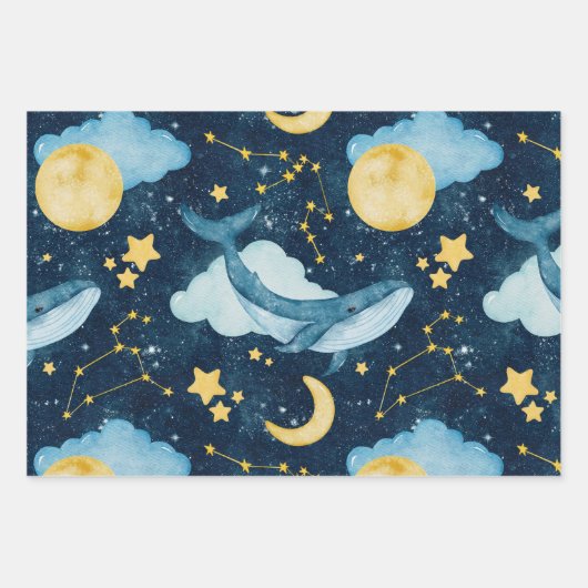 Himmelskinder-Verpackungspapier Geschenkpapier Set (Vorderseite)