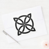 Himmelsknoe Ireland antikes Symbol Heide Quadratischer Aufkleber (Umschlag)