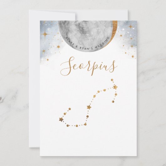 Himmelskonstellation, Tischnummer des Skorpius (Vorderseite)