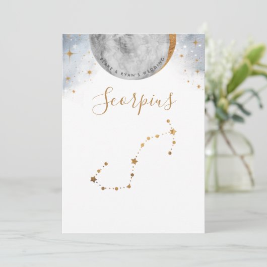 Himmelskonstellation, Tischnummer des Skorpius (Stehend Vorderseite)