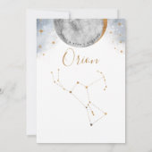 Himmelskonstellation, Tischnummer Orion (Rückseite)