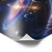 Himmelskonvergenz Fotodruck (Ecke)