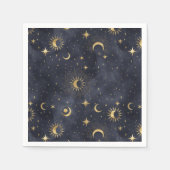 Himmelskörper abstrakte Nachthimmelnacken Serviette (Vorderseite)