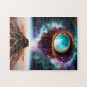 Himmelskörper aus dunkler Wolke Puzzle (Horizontal)