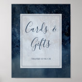 Himmelskörper mit Frame Cards und Geschenkzeichen Poster (Vorne)