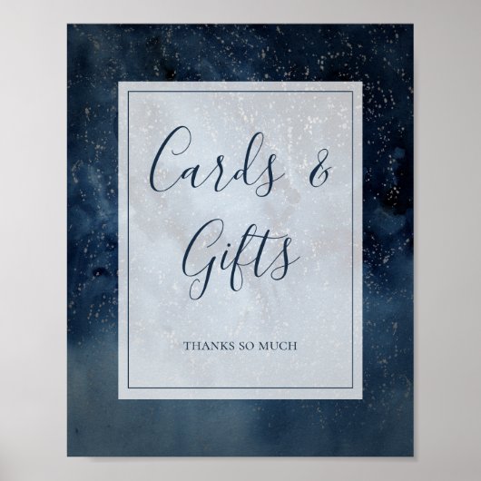 Himmelskörper mit Frame Cards und Geschenkzeichen Poster (Vorne)