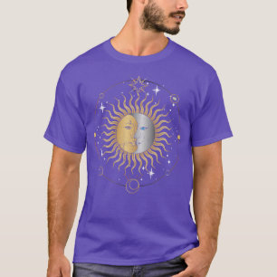 Himmelskörper Moon Sun Bohoo Astrologie T-Shirt