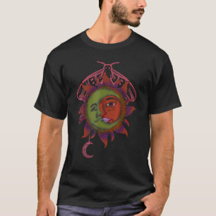 Himmelskörper Universum Astronomie Boho Sonne Mond T-Shirt