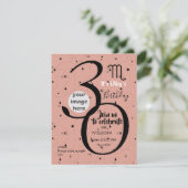 Himmelskorpio signieren schwarze Sterne Geburtstag (Stehend Vorderseite)