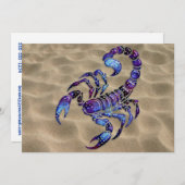 Himmelskorpion Einladung (Vorne/Hinten)