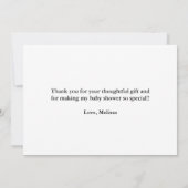 Himmelskosmischer Mond und Sterne Danke Karte (Rückseite)