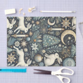 Himmelskrabbiner-Winterzettel Seidenpapier (Handwerk)