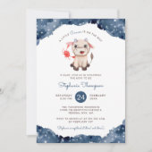 Himmelskrebs Astrologie Schildkrötendusche Einladung (Vorderseite)