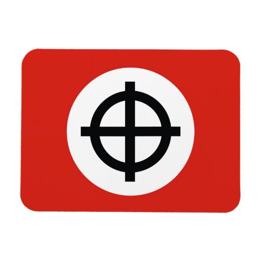 Himmelskreuzflagge Magnet (Horizontal)