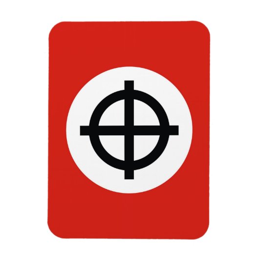 Himmelskreuzflagge Magnet (Vertikal)