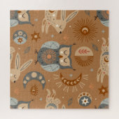 Himmelskugel & Hare: Mystisches Muster Puzzle (Horizontal)
