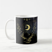 Himmelskunst Mond und Sterne Kaffeetasse (Links)