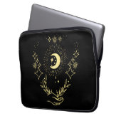 Himmelskunst Mond und Sterne Laptopschutzhülle (Vorderseite Links)