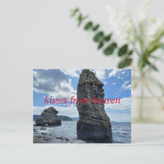 Himmelsküsse Postkarte (Stehend Vorderseite)