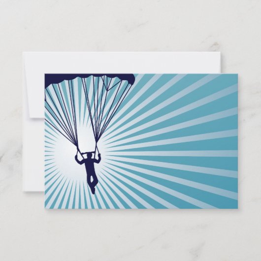 Himmelskydiver Einladung (Vorderseite)