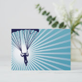 Himmelskydiver Einladung (Stehend Vorderseite)