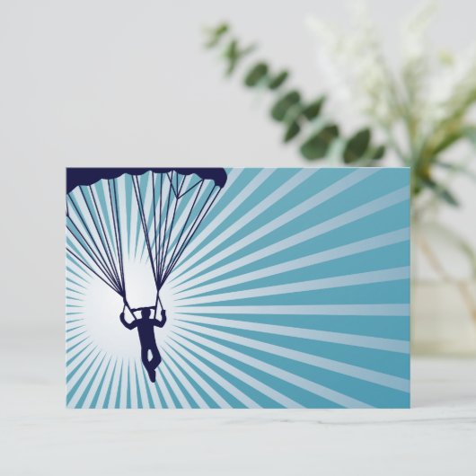 Himmelskydiver Einladung (Stehend Vorderseite)