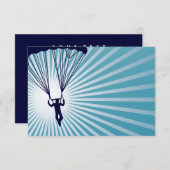 Himmelskydiver Einladung (Vorne/Hinten)