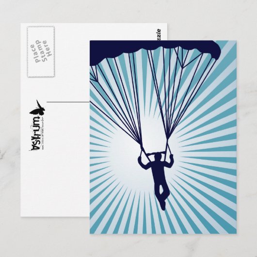 Himmelskydiver Postkarte (Vorne/Hinten)