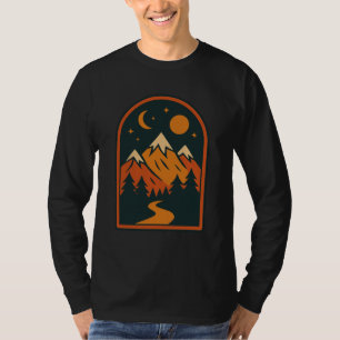 Himmelslandschaft Herren Langarm-T-Shirt T-Shirt