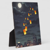 Himmelsleuchte/gelbe Lampe/Nachtlicht Fotoplatte (Seite)