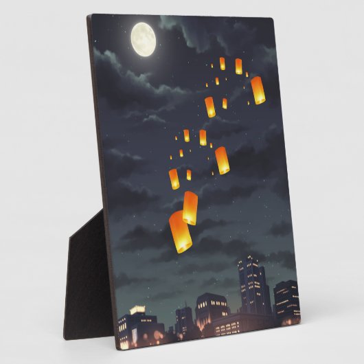 Himmelsleuchte/gelbe Lampe/Nachtlicht Fotoplatte (Seite)