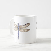 Himmelslibelle Tasse Luxus-Linienkunst (Vorderseite Links)