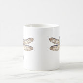 Himmelslibelle Tasse Luxus-Linienkunst (Mittel)