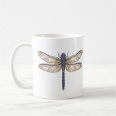 Himmelslibelle Tasse Luxus-Linienkunst (Links)