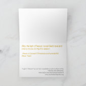 Himmelslicht, "Himmelslicht" Feiertagskarte (Innenseite)