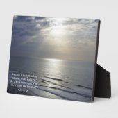 Himmelslicht und Inspirationsschrift Fotoplatte (Seite)