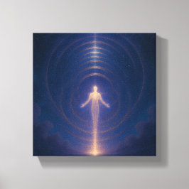 Himmelslicht-Wesen-Wandkunst Leinwanddruck