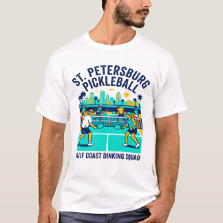 Himmelslinie von Naples Florida mit Pickleball-The T-Shirt