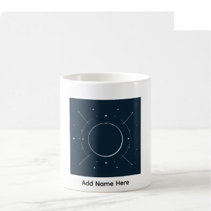 Himmelslinienkunst Tasse mit individuellem Namen -