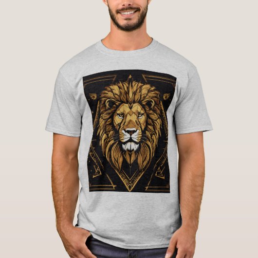 Himmelslöwe T-Shirt – PremiuMen's Basic T-Shirt (Vorderseite)