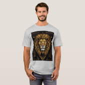 Himmelslöwe T-Shirt – PremiuMen's Basic T-Shirt (Vorne ganz)