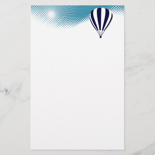 Himmelsluftballon Briefpapier (Vorderseite)