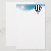 Himmelsluftballon Briefpapier (Vorne/Hinten)