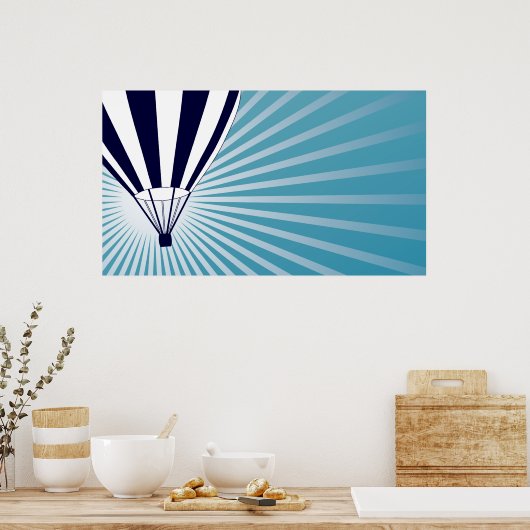 Himmelsluftballon Poster (Küche)