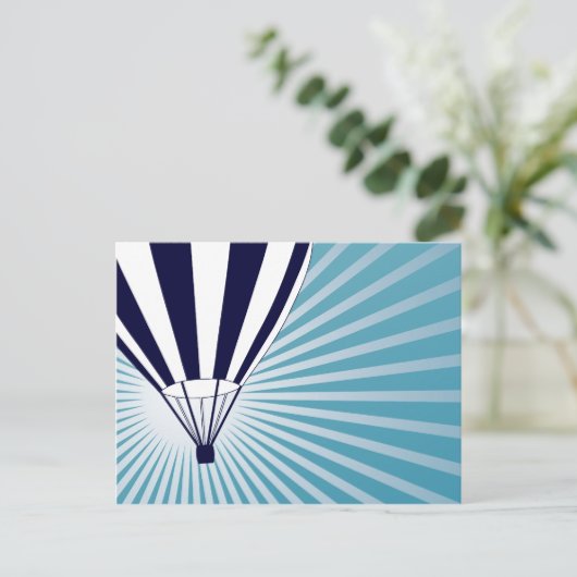 Himmelsluftballon Postkarte (Stehend Vorderseite)