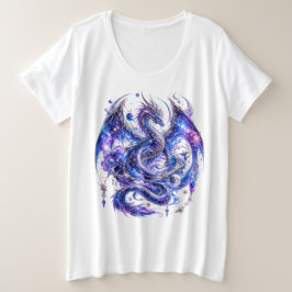 Himmelsmagie-Drache Große Größe T-Shirt