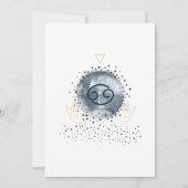 Himmelsmagie - Krebs Dankeskarte (Vorderseite)